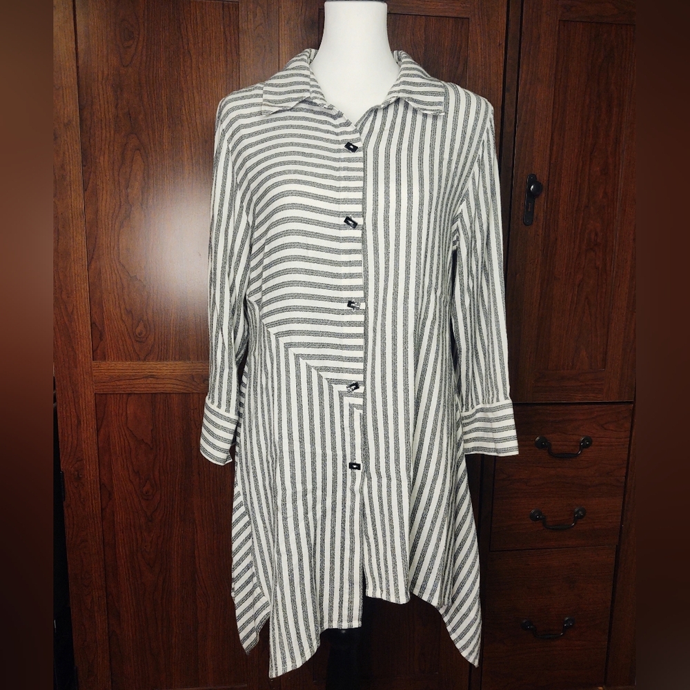 Soft Surroundings Standout Striped Tunic M